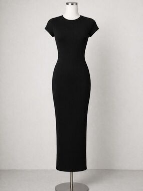 Wild Fable Black Midi Dress